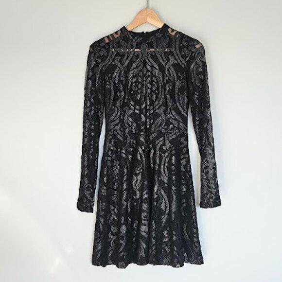 Guess Long Sleeve Mini Dress - Size 6 - Picture 1 of 11
